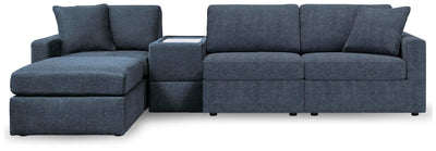Modmax 4-Piece Sectional with Ottoman in Ink