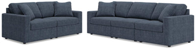 Modmax 3-Piece Sectional Sofa and 2-Piece Sectional Loveseat in Ink