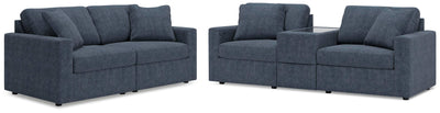 Modmax 3-Piece Sectional and 2-Piece Sectional Loveseat in Ink