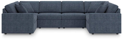 Modmax 6-Piece Sectional and Ottoman in Ink
