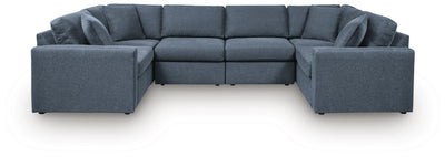 Modmax 6-Piece Sectional in Ink Performance Fabric and Next-Gen Nuvella