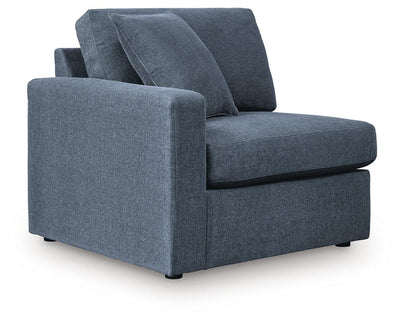 Modmax 4-Piece RAF Chaise Sectional in Ink Performance Fabric and Next-Gen Nuvella