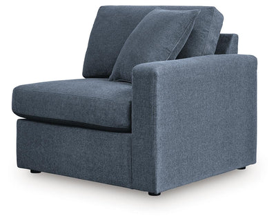 Modmax 3-Piece LAF Chaise Sectional in Ink Performance Fabric and Next-Gen Nuvella