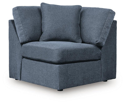 Modmax 6-Piece RAF Chaise Sectional in Ink Performance Fabric and Next-Gen Nuvella