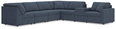 Modmax 7-Piece Sectional w/ Storage Console in Ink Performance Fabric and Next-Gen Nuvella