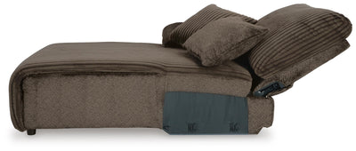 Top Tier 4-Piece Reclining Sectional with LAF Chaise in Chocolate Velvet
