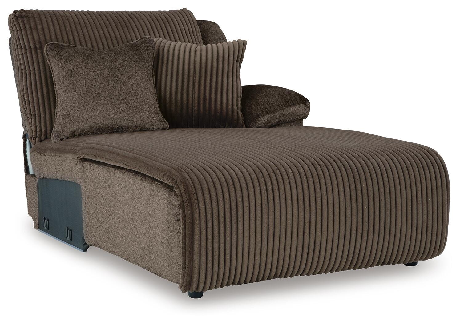 Top Tier 3-Piece Sectional and Recliner in Chocolate