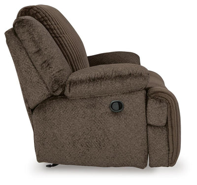 Top Tier 3-Piece Sectional and Recliner in Chocolate