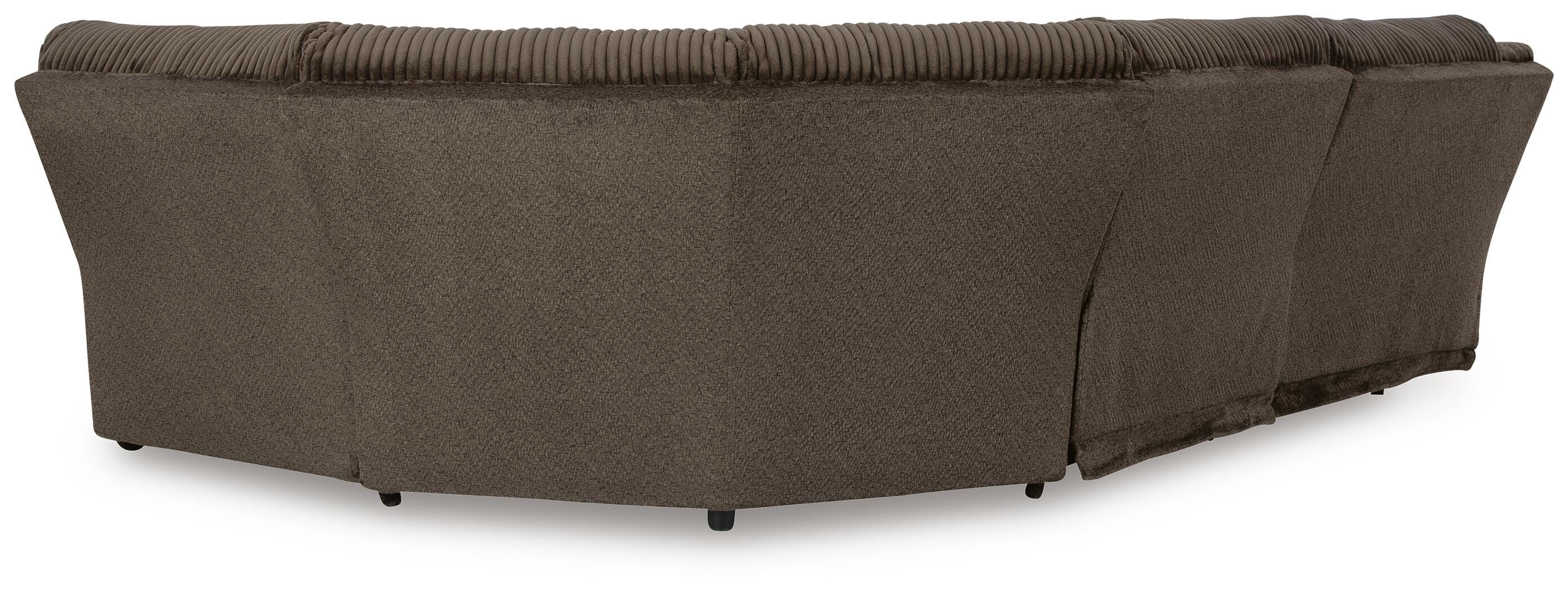 Top Tier 5-Piece Reclining Sectional in Chocolate Velvet
