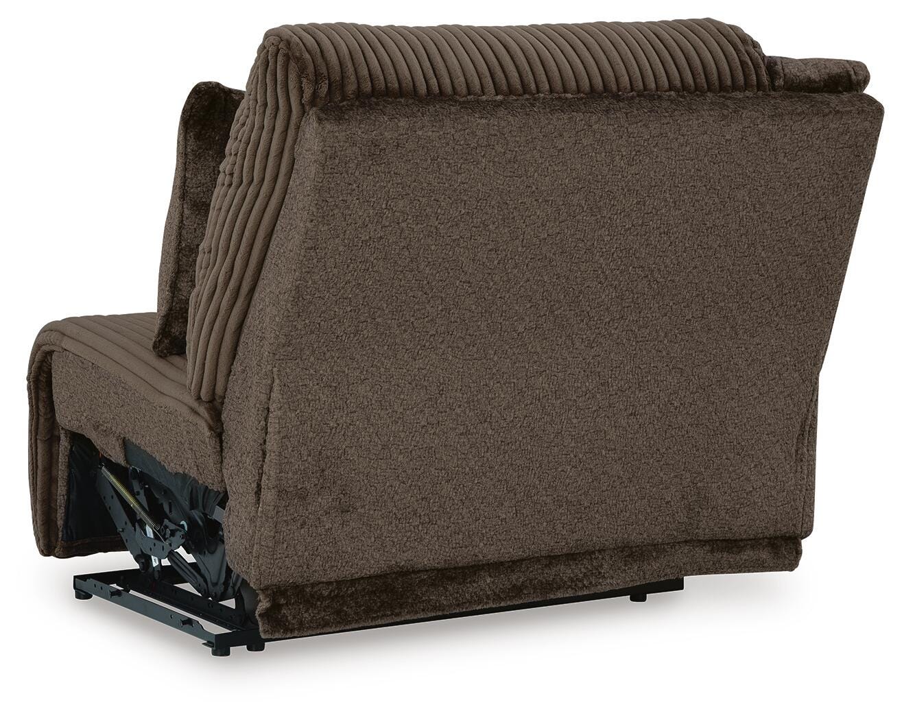 Top Tier 3-Piece Reclining Sectional Sofa in Chocolate Velvet