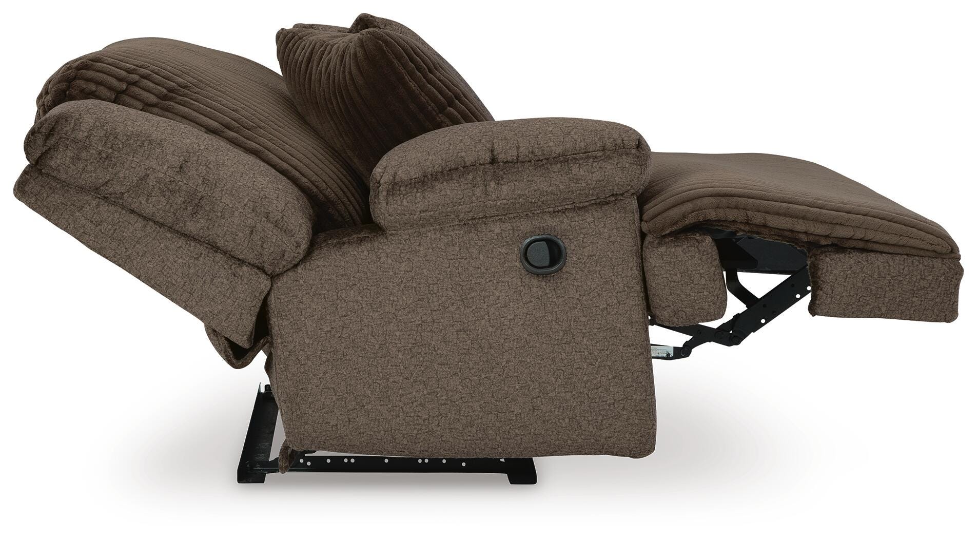 Top Tier 3-Piece Reclining Sectional Sofa in Chocolate Velvet