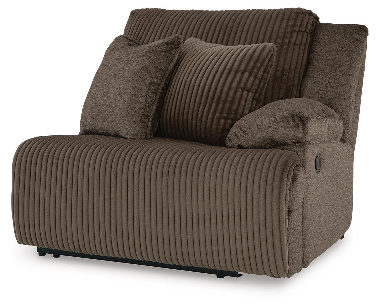Top Tier 4-Piece Reclining Sectional with LAF Chaise in Chocolate Velvet