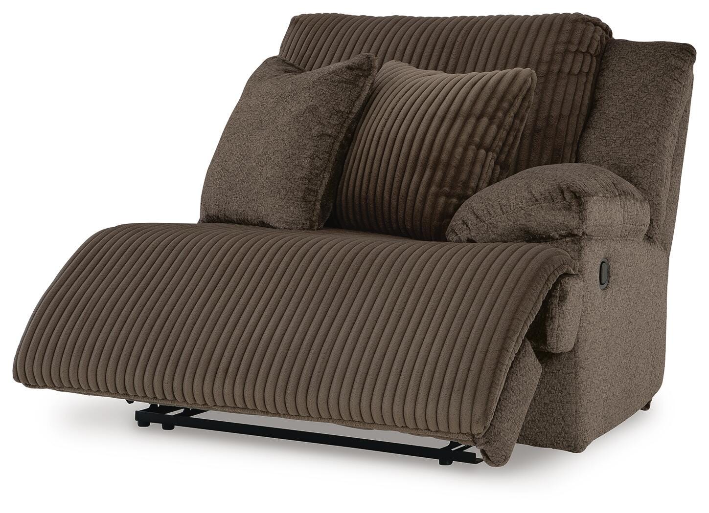Top Tier 3-Piece Reclining Sectional Sofa in Chocolate Velvet
