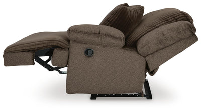 Top Tier 3-Piece Reclining Sofa Chaise Sectional in Chocolate Velvet