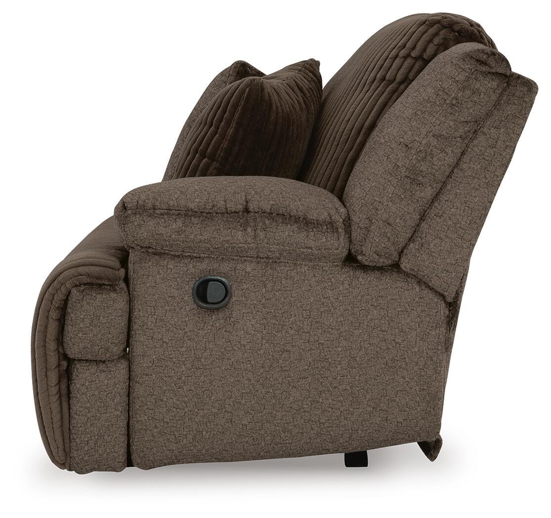 Top Tier 3-Piece Reclining Sectional Sofa in Chocolate Velvet