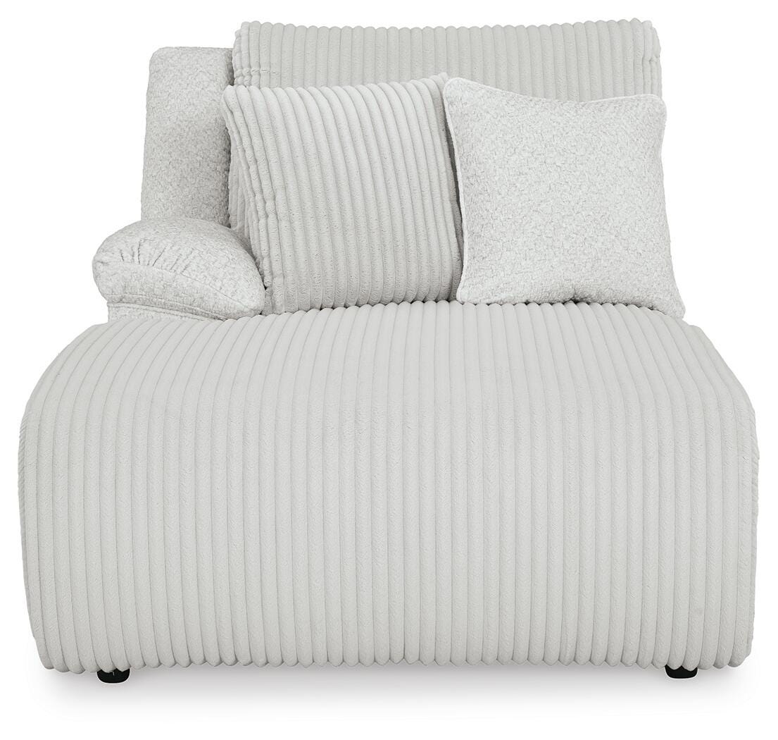 Top Tier 4-Piece LAF Chaise Reclining Sectional in Alloy Velvet