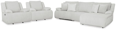 Top Tier 3-Piece Reclining Sectional and 2 Recliners in Alloy