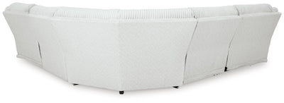 Top Tier 5-Piece Reclining Sectional in Alloy Velvet