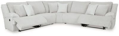 Top Tier 5-Piece Reclining Sectional in Alloy Velvet