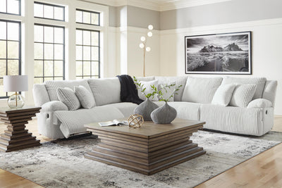 Top Tier 5-Piece Reclining Sectional in Alloy Velvet