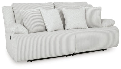 Top Tier 2-Piece Reclining Sectional Loveseat in Alloy Velvet