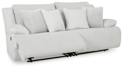Top Tier 2-Piece Reclining Sectional Loveseat in Alloy Velvet