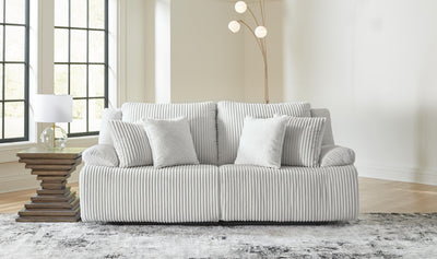 Top Tier 2-Piece Reclining Sectional Loveseat in Alloy Velvet