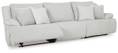 Top Tier 3-Piece Reclining Sectional Sofa in Alloy Velvet