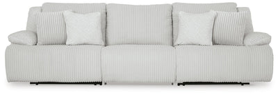 Top Tier 3-Piece Reclining Sectional Sofa in Alloy Velvet
