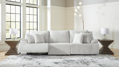 Top Tier 3-Piece Reclining Sectional Sofa in Alloy Velvet