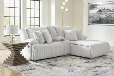 Top Tier 3-Piece RAF Reclining Sectional Sofa with Chaise in Alloy Velvet