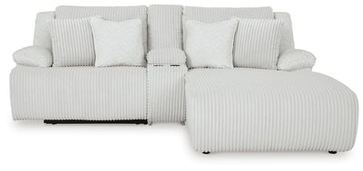 Top Tier 3-Piece RAF Reclining Sectional Sofa with Chaise in Alloy Velvet