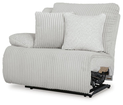 Top Tier 2-Piece Reclining Sectional Loveseat in Alloy Velvet