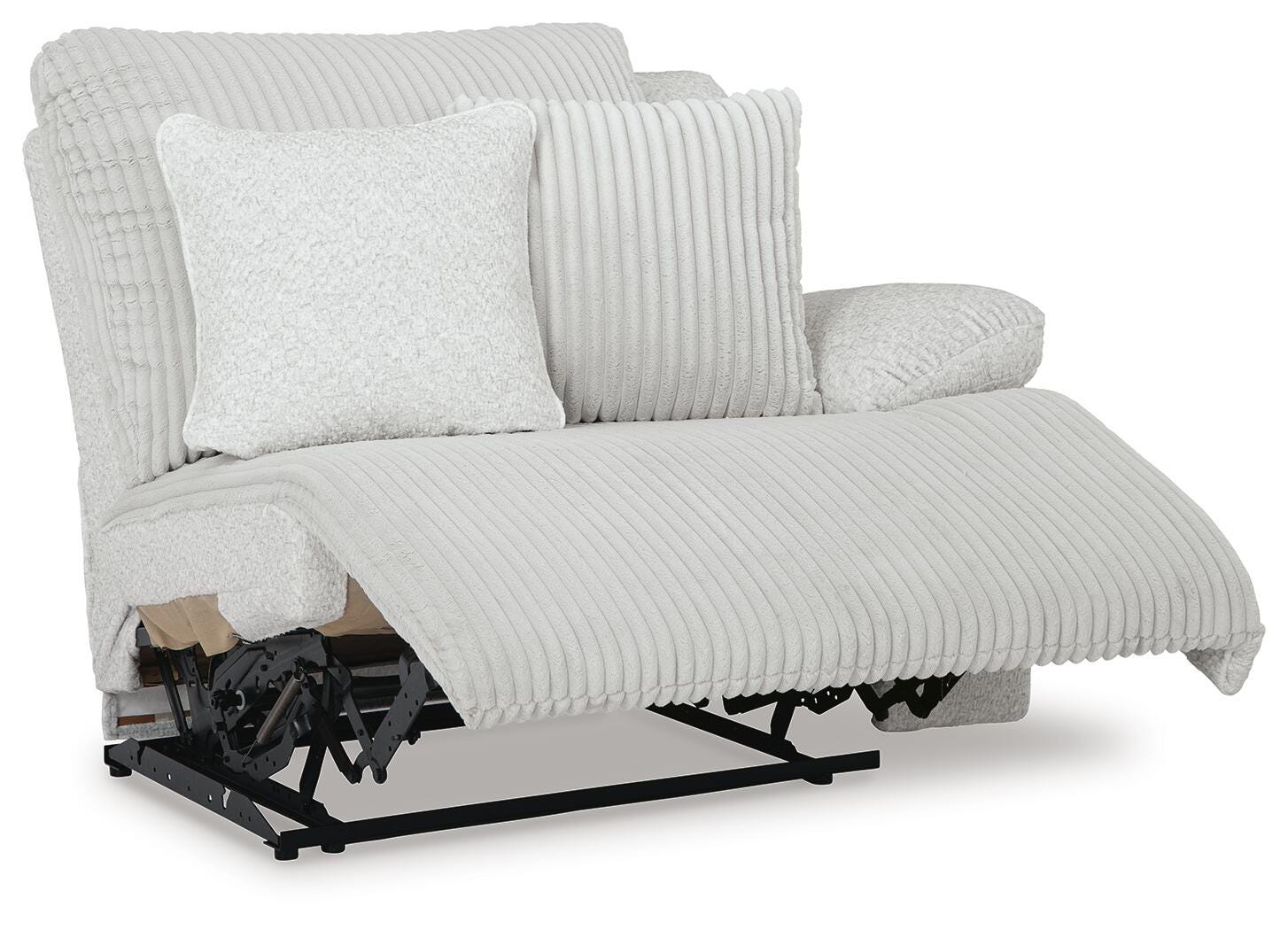 Top Tier 3-Piece Reclining Sectional Sofa in Alloy Velvet