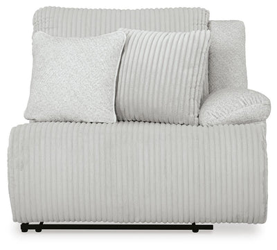Top Tier 2-Piece Reclining Sectional Loveseat in Alloy Velvet