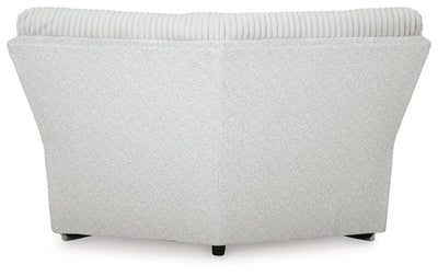 Top Tier 6-Piece LAF Chaise Reclining Sectional in Alloy Velvet