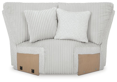 Top Tier 6-Piece Reclining Sectional with Chaise in Alloy Velvet