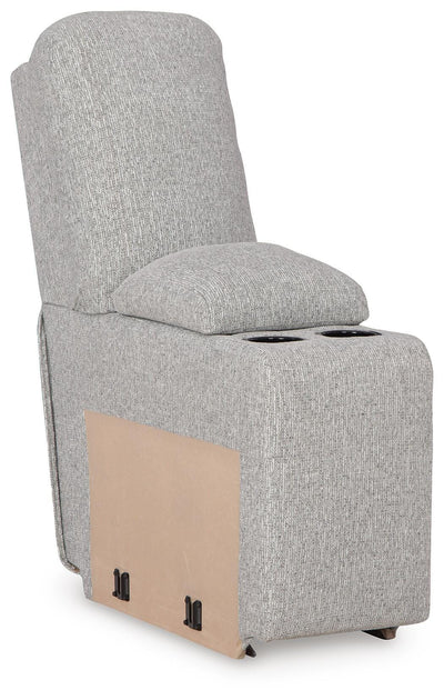 Acklen Place 7-Piece Power Sectional Reclining Sofa with Storage Console in Pewter