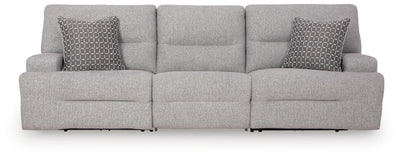 Acklen Place 3-Piece Power Reclining Sectional Sofa in Pewter