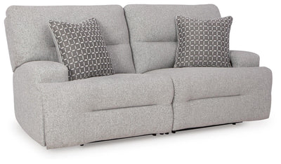 Acklen Place 2-Piece Power Reclining Sectional Loveseat in Pewter