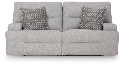 Acklen Place 2-Piece Power Reclining Sectional Loveseat in Pewter
