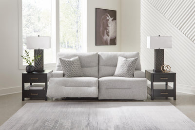 Acklen Place 2-Piece Power Reclining Sectional Loveseat in Pewter