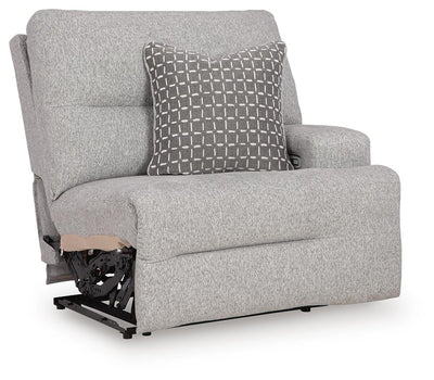 Acklen Place 6-Piece Power Reclining Sectional and Power Recliner in Pewter