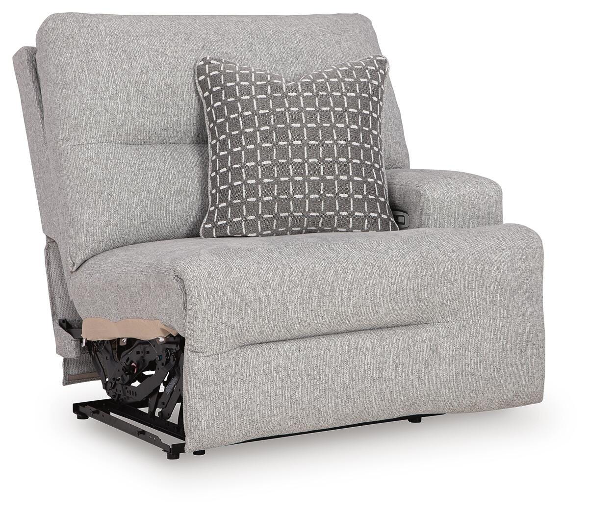 Acklen Place 7-Piece Power Sectional Reclining Sofa with Storage Console in Pewter