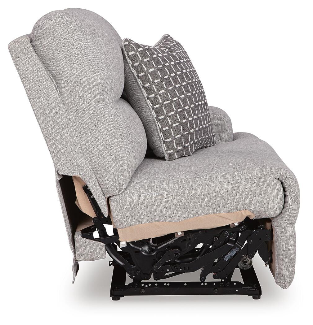 Acklen Place 2-Piece Power Reclining Sectional Loveseat in Pewter