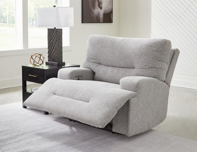 Acklen Place 6-Piece Power Reclining Sectional and Power Recliner in Pewter