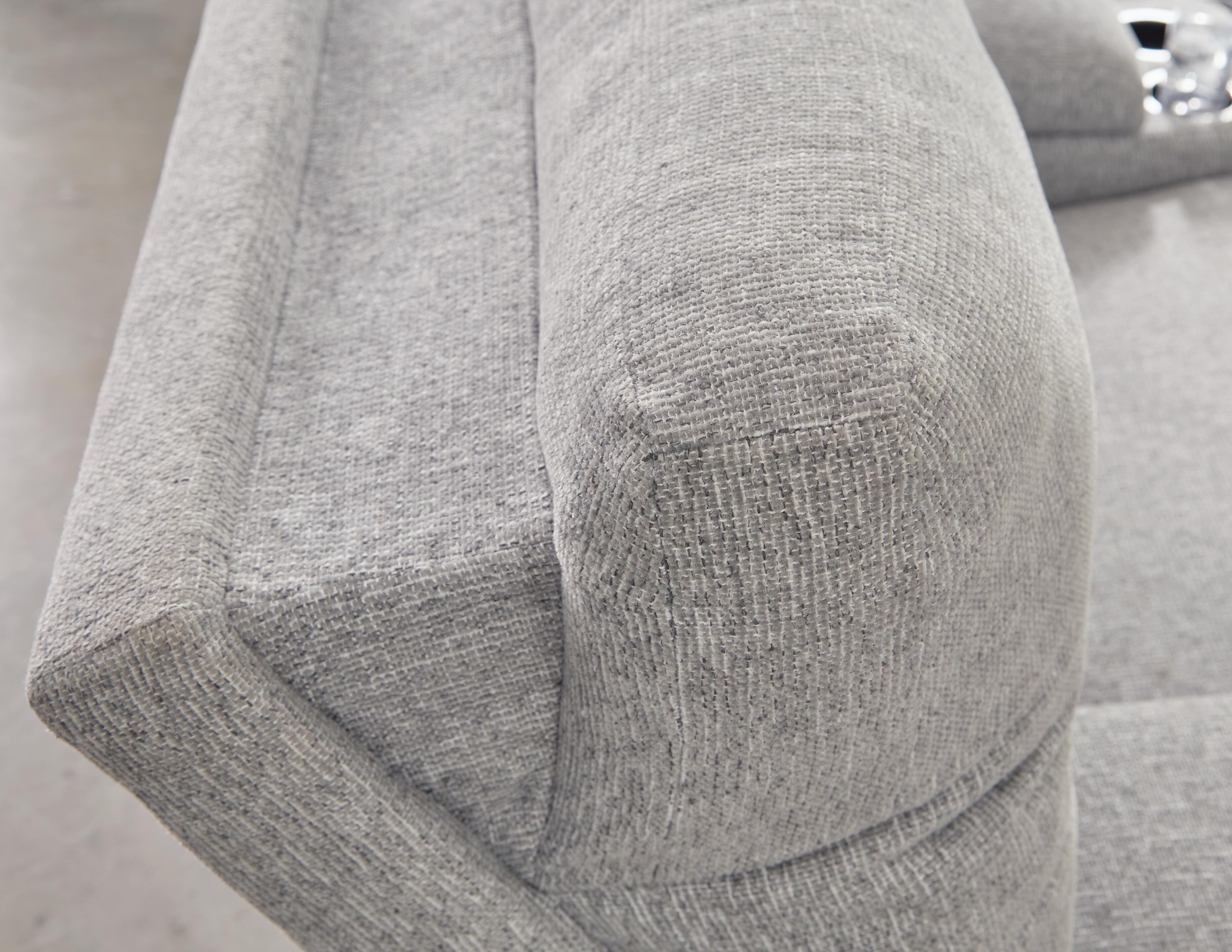 Acklen Place 3-Piece Power Reclining Sectional with LAF Chaise in Pewter Performance Fabric and Next-Gen Nuvella