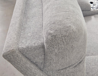 Acklen Place 3-Piece Power Reclining Sectional with LAF Chaise in Pewter Performance Fabric and Next-Gen Nuvella