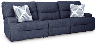Acklen Place 3-Piece Power Reclining Sectional Sofa in Navy