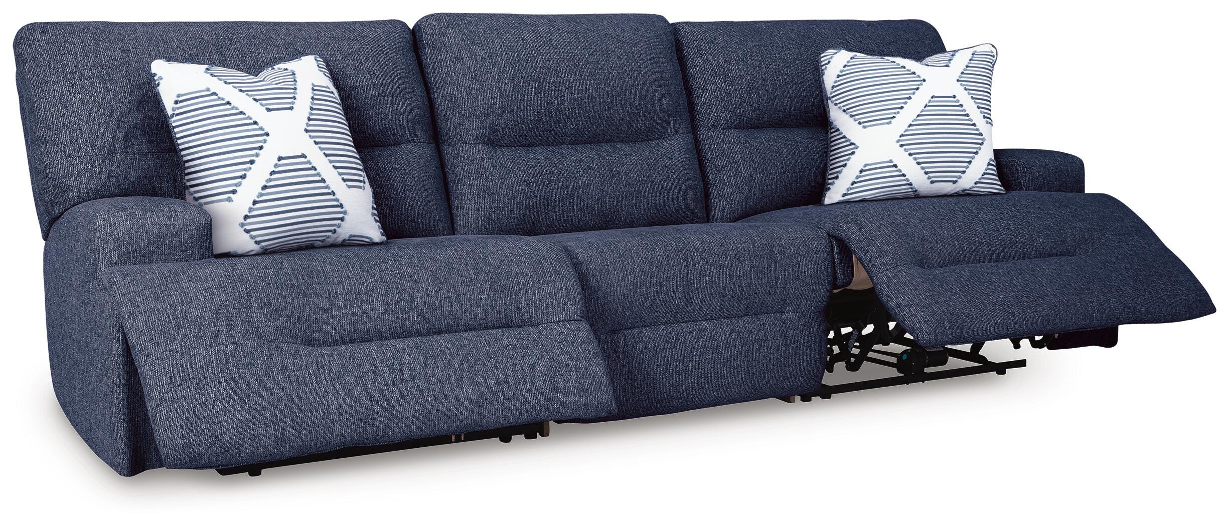Acklen Place 3-Piece Power Reclining Sectional Sofa in Navy